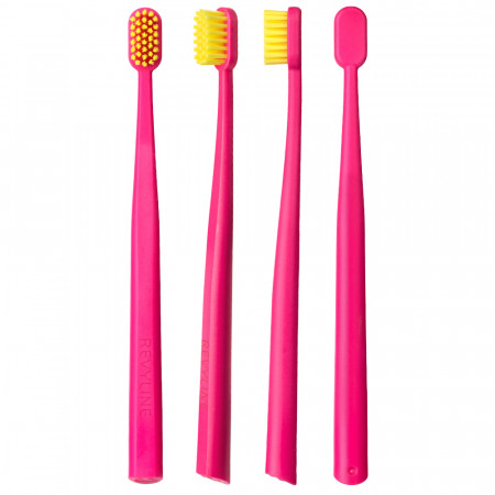 Revyline Kids US4800 Toothbrush Pink - Yellow, Ultra soft