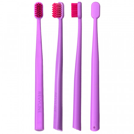 Revyline Kids US4800 Toothbrush Lilac - Crimson, Ultra soft