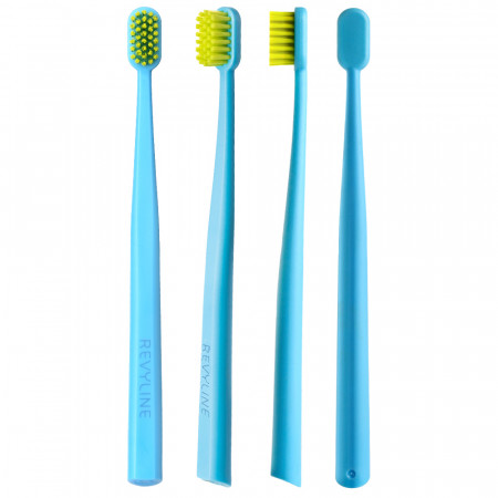 Revyline Kids US4800 Toothbrush Light Blue - Light Green, Ultra soft