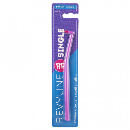 Revyline SM1000 Single Tuft Toothbrush Lilac - Crimson